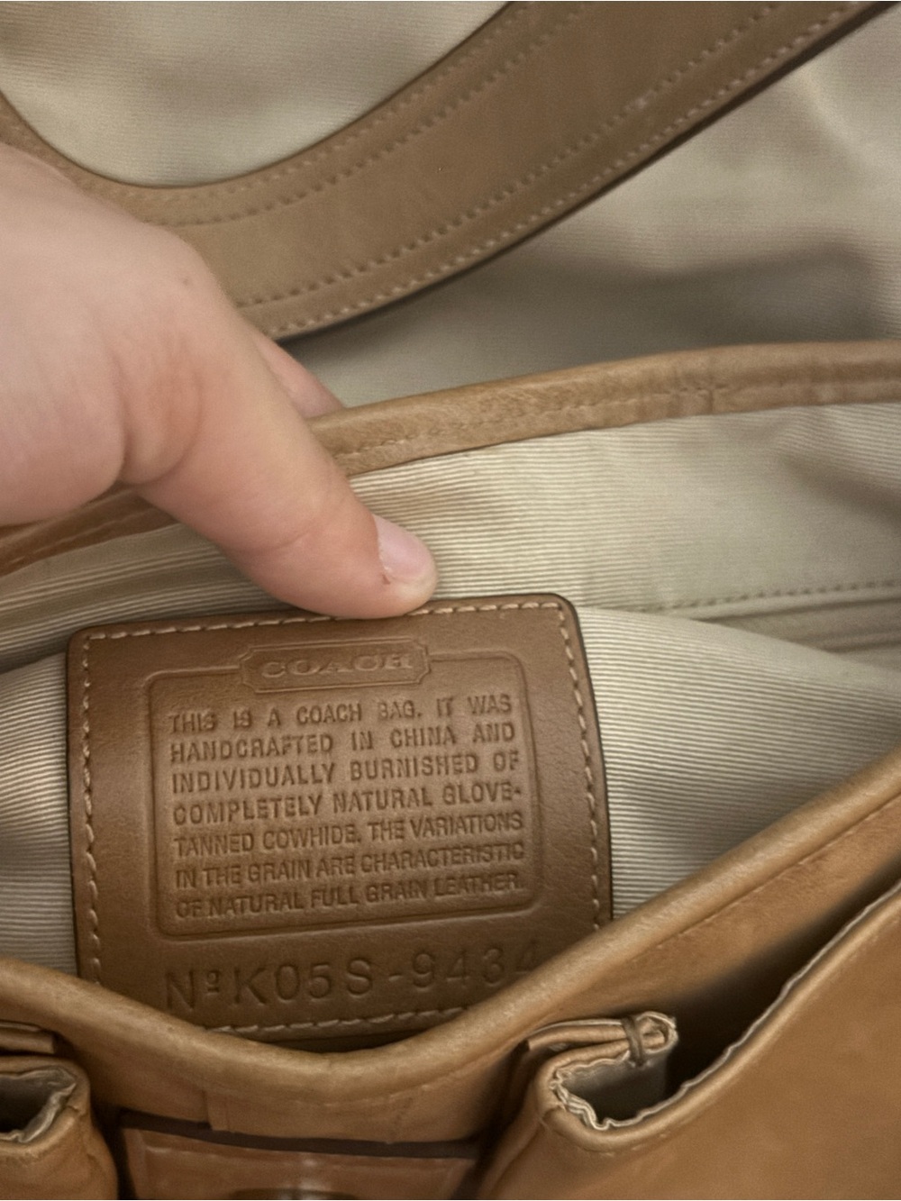 2005 Double Pocket Coach Beige Leather Soho - Picture 8 of 8